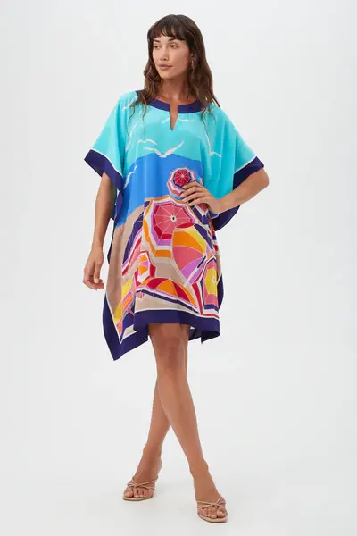 Trina Turk Theodora Dress Parapluie Silk
