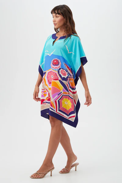 Trina Turk Theodora Dress Parapluie Silk