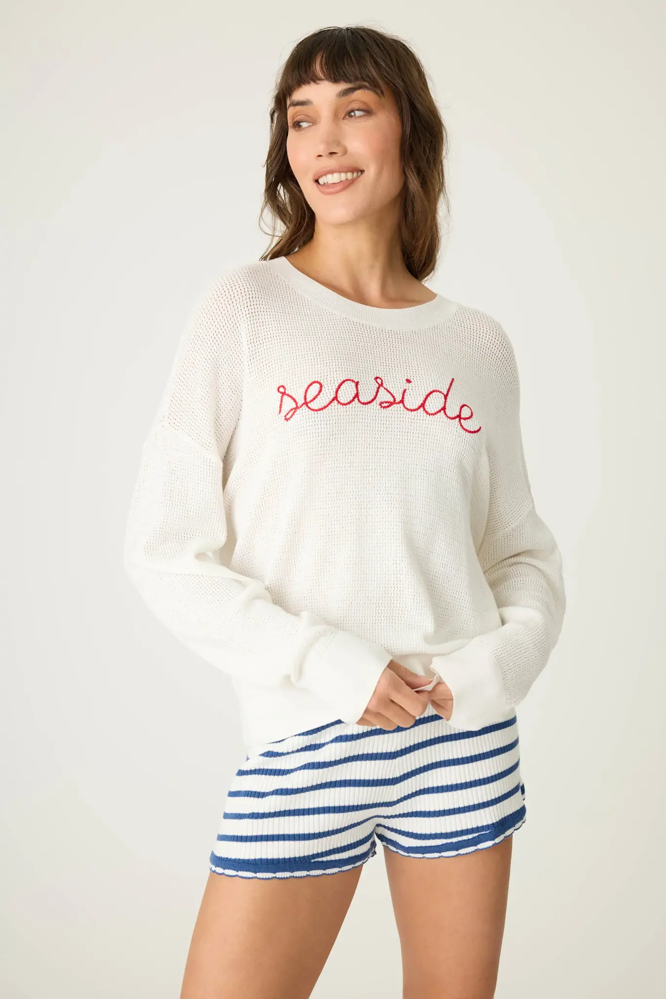 PJ Salvage Seaside Embroidered Sweater