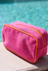 Shiraleah Cabana Medium Zip Pouch Magenta