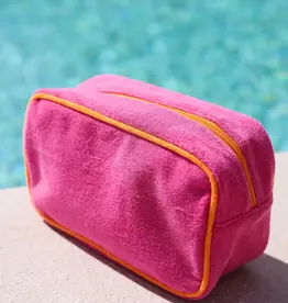 Shiraleah Cabana Medium Zip Pouch Magenta