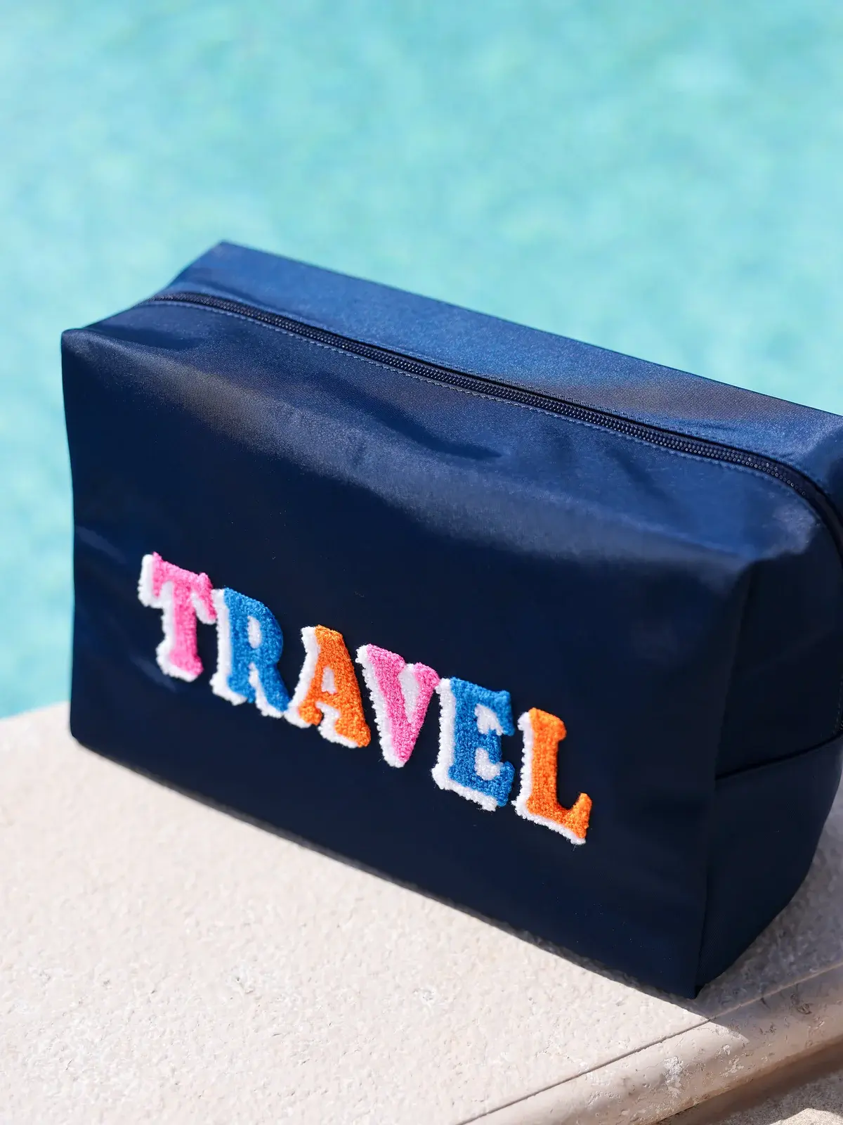 Shiraleah Travel Zip Pouch Navy
