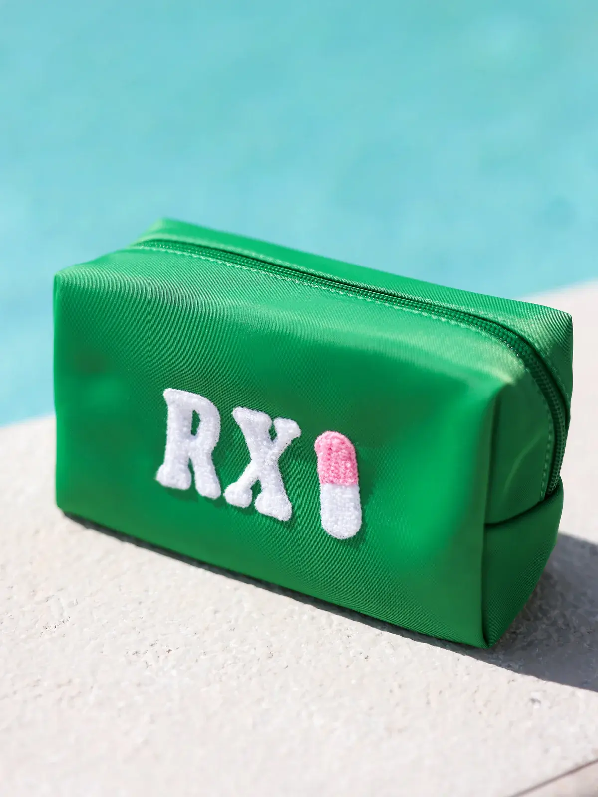 Shiraleah Rx Zip Pouch Green