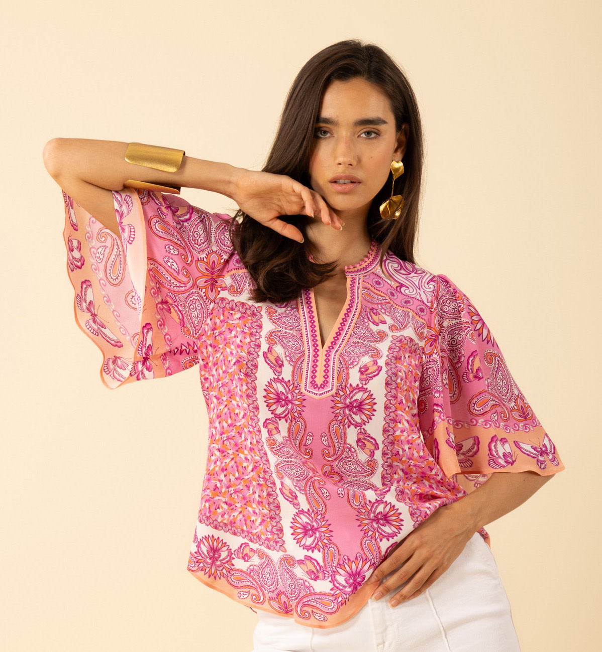 Hale Bob Novah Top Pink