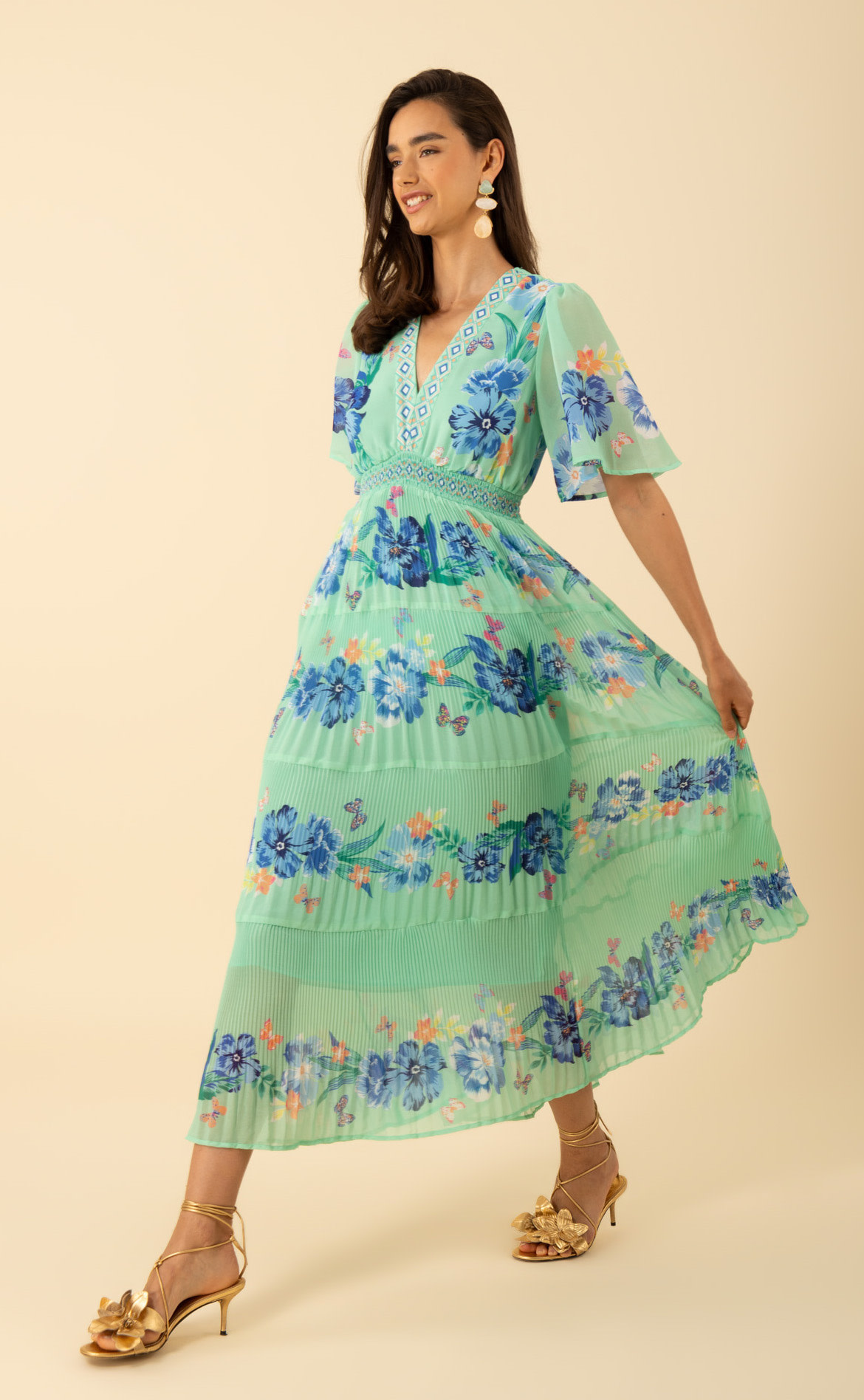 Hale Bob Angie Dress Mint