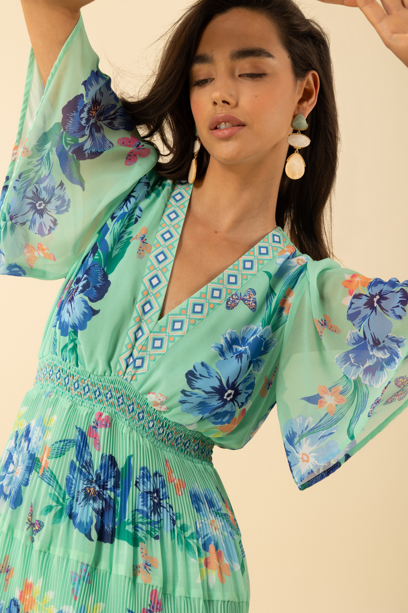 Hale Bob Angie Dress Mint