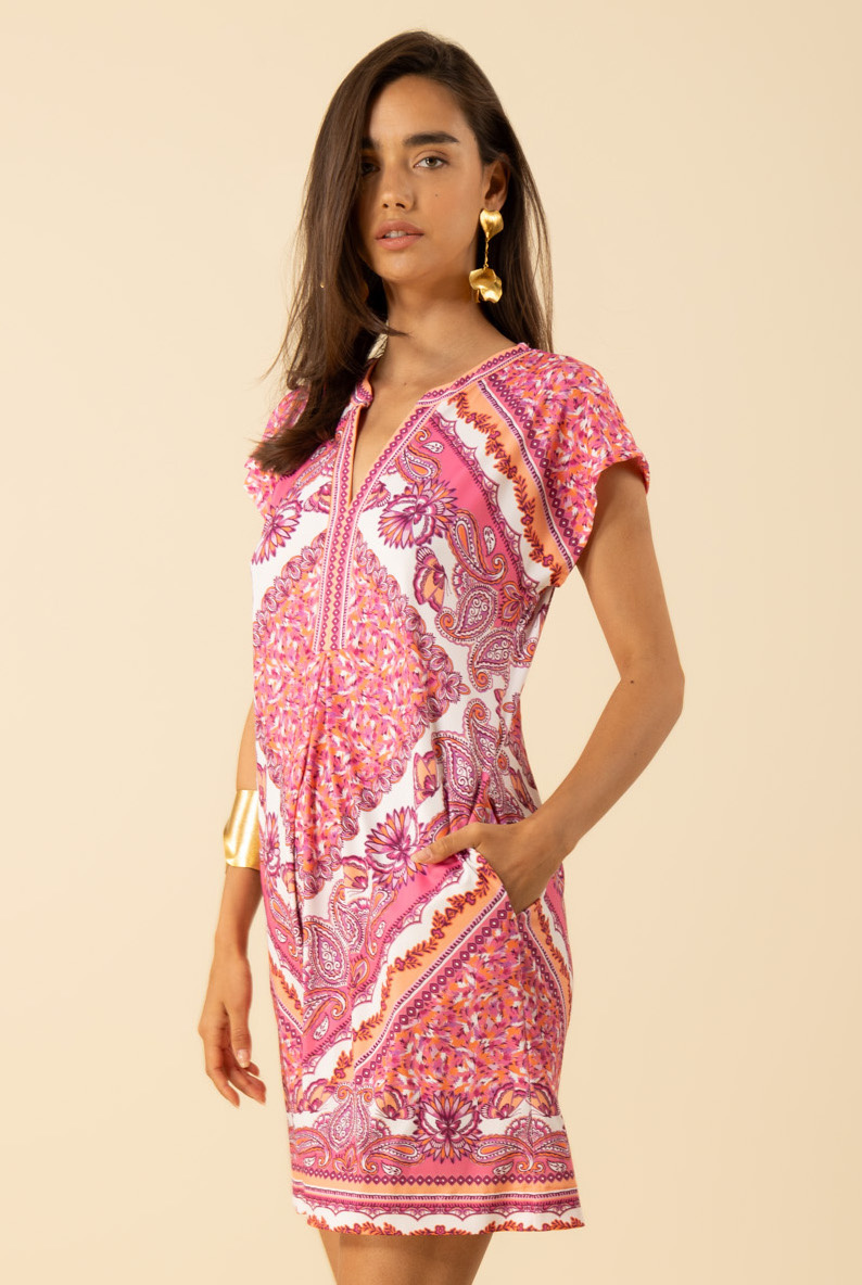Hale Bob Miley Dress Pink