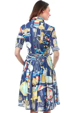 Dizzy Lizzie Mrs Maisel Dress Nautical