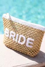 Shiraleah Bride Straw Zip Pouch