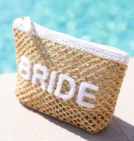 Shiraleah Bride Straw Zip Pouch