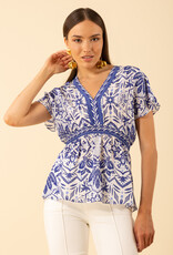 Hale Bob Persephone Top Blue