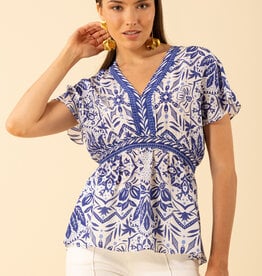 Hale Bob Persephone Top Blue