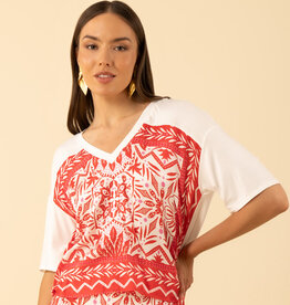Hale Bob Jasmine Top Red