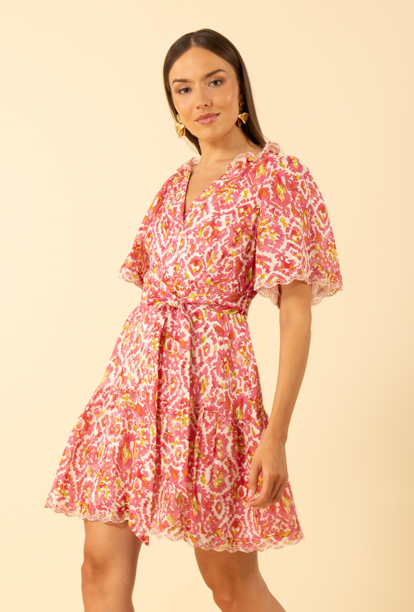 Hale Bob Emmalyn Dress Pink