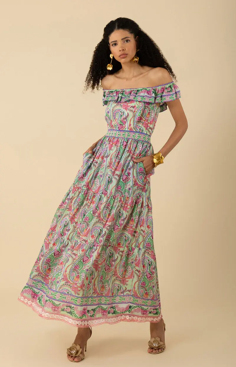 Hale Bob Jamie Dress Green