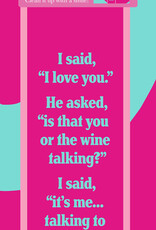 Drinks On Me Wine Talking Dish Towel