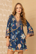 Hale Bob Giuliana Dress Navy