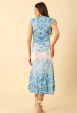 Hale Bob Kamiyah Jersey Dress Blue