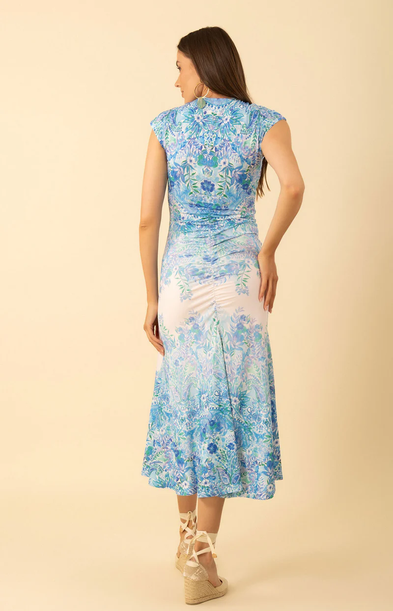 Hale Bob Kamiyah Jersey Dress Blue