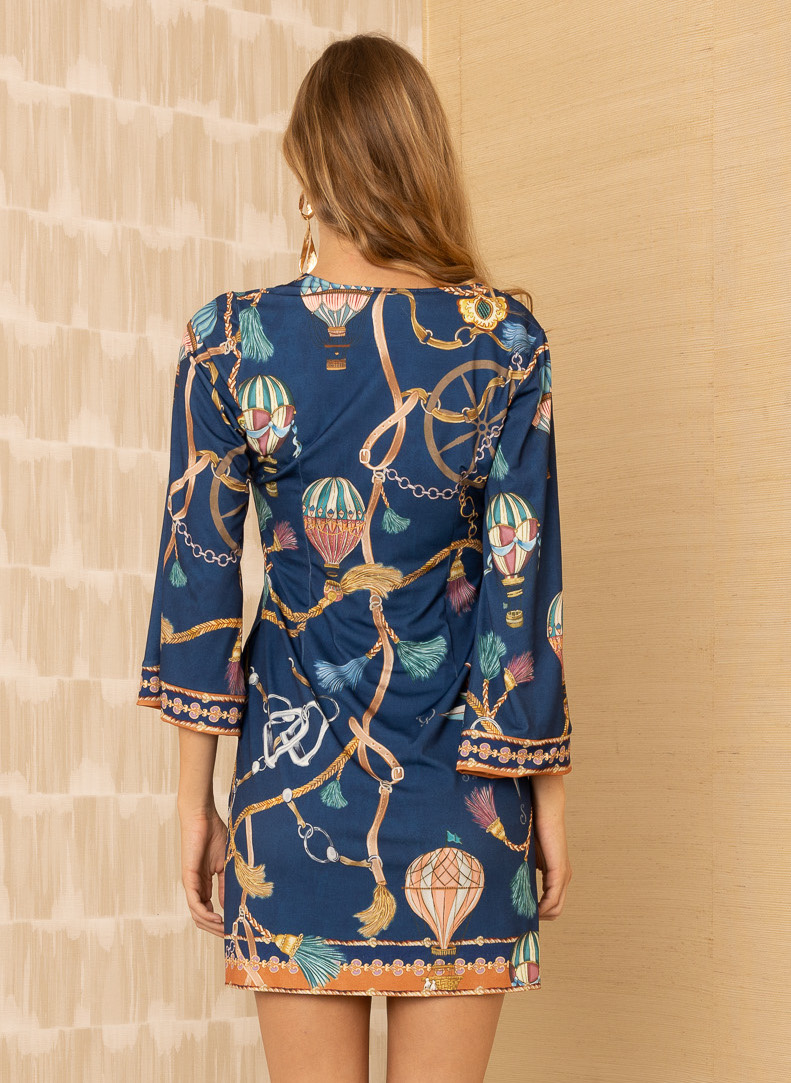 Hale Bob Giuliana Dress Navy