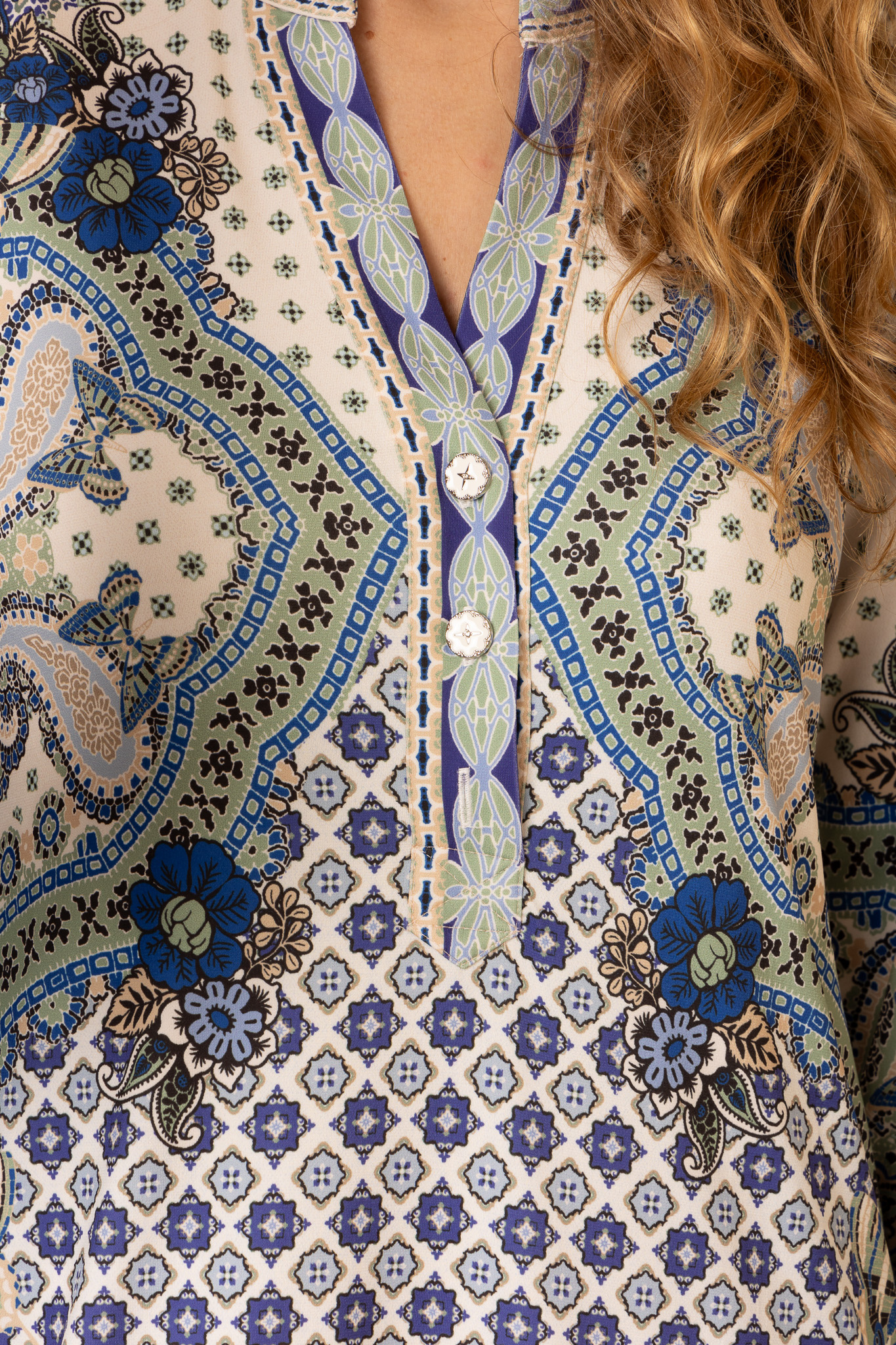 Hale Bob Teresa Dress Blue