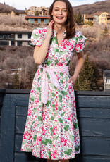 Dizzy Lizzie Litchfield Floral Dress White