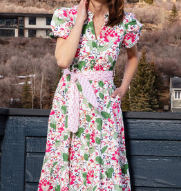 Dizzy Lizzie Litchfield Floral Dress White