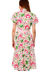 Dizzy Lizzie Litchfield Floral Dress White