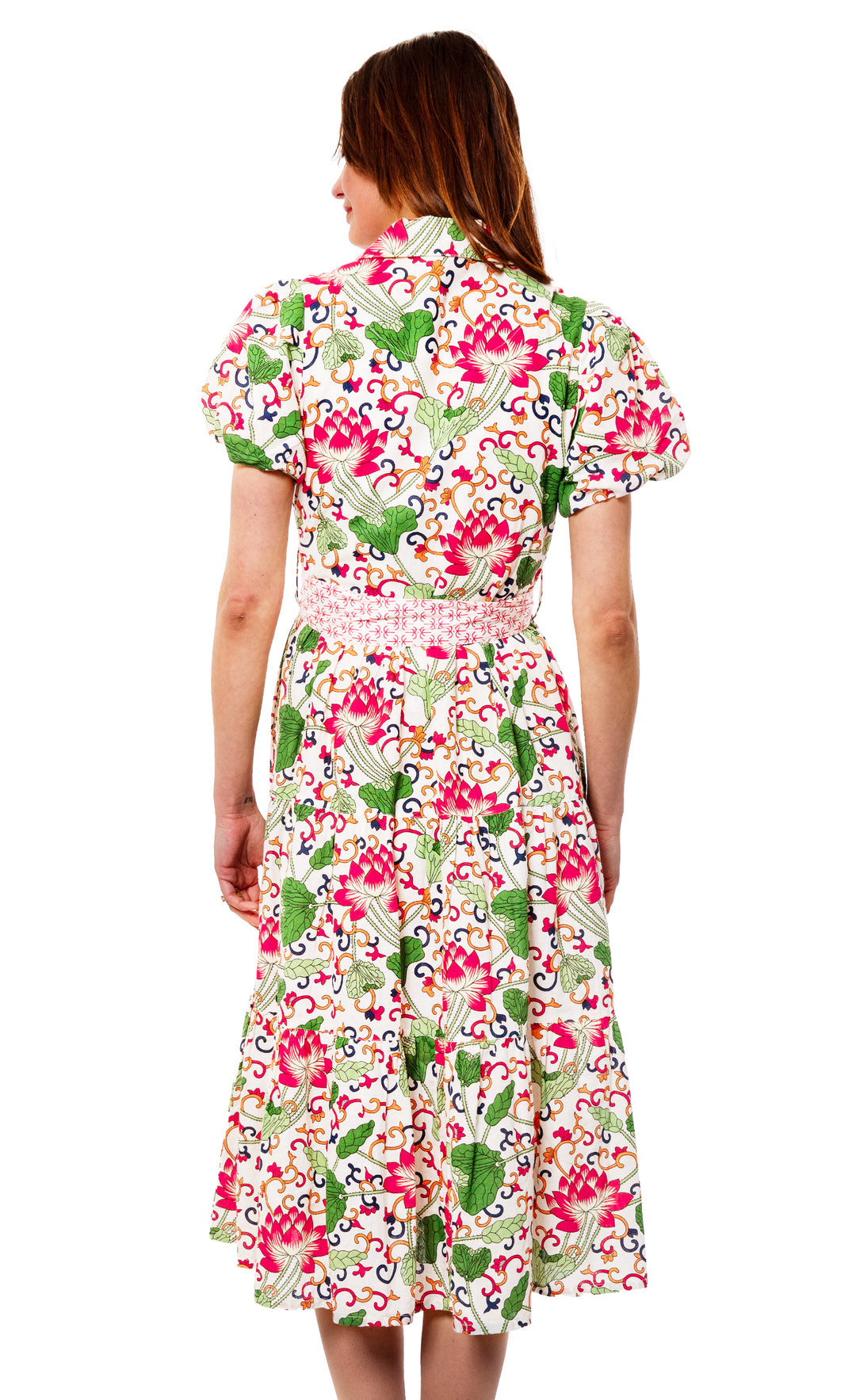 Dizzy Lizzie Litchfield Floral Dress White