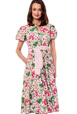Dizzy Lizzie Litchfield Floral Dress White