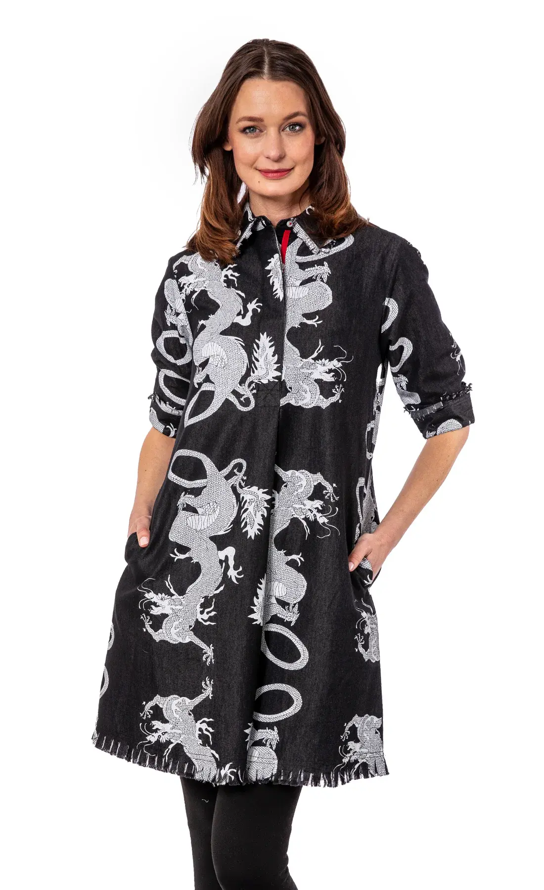 Dizzy Lizzie Dizzy Lizzie Chatham Dress Black Dragons