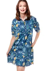 Dizzy Lizzie Chatham Dress Blue Floral