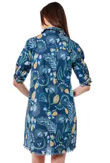 Dizzy Lizzie Chatham Dress Blue Floral