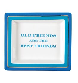 Two's Company "Old Friends are the Best Friends" Tray in Gift Box