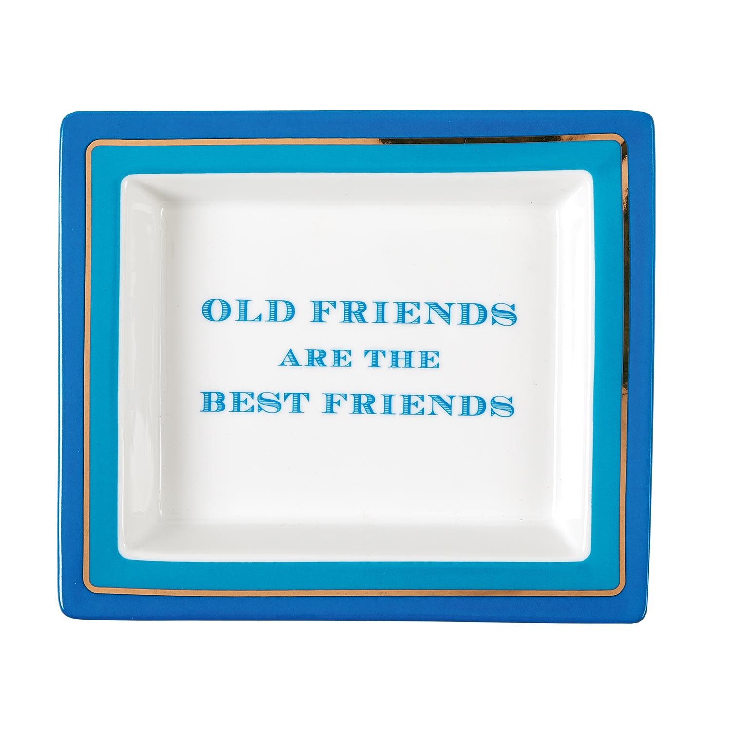 Two's Company "Old Friends are the Best Friends" Tray in Gift Box