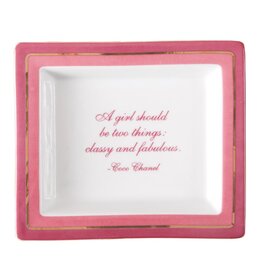 Two's Company "A Girl Should be Two Things" Tray in Gift Box