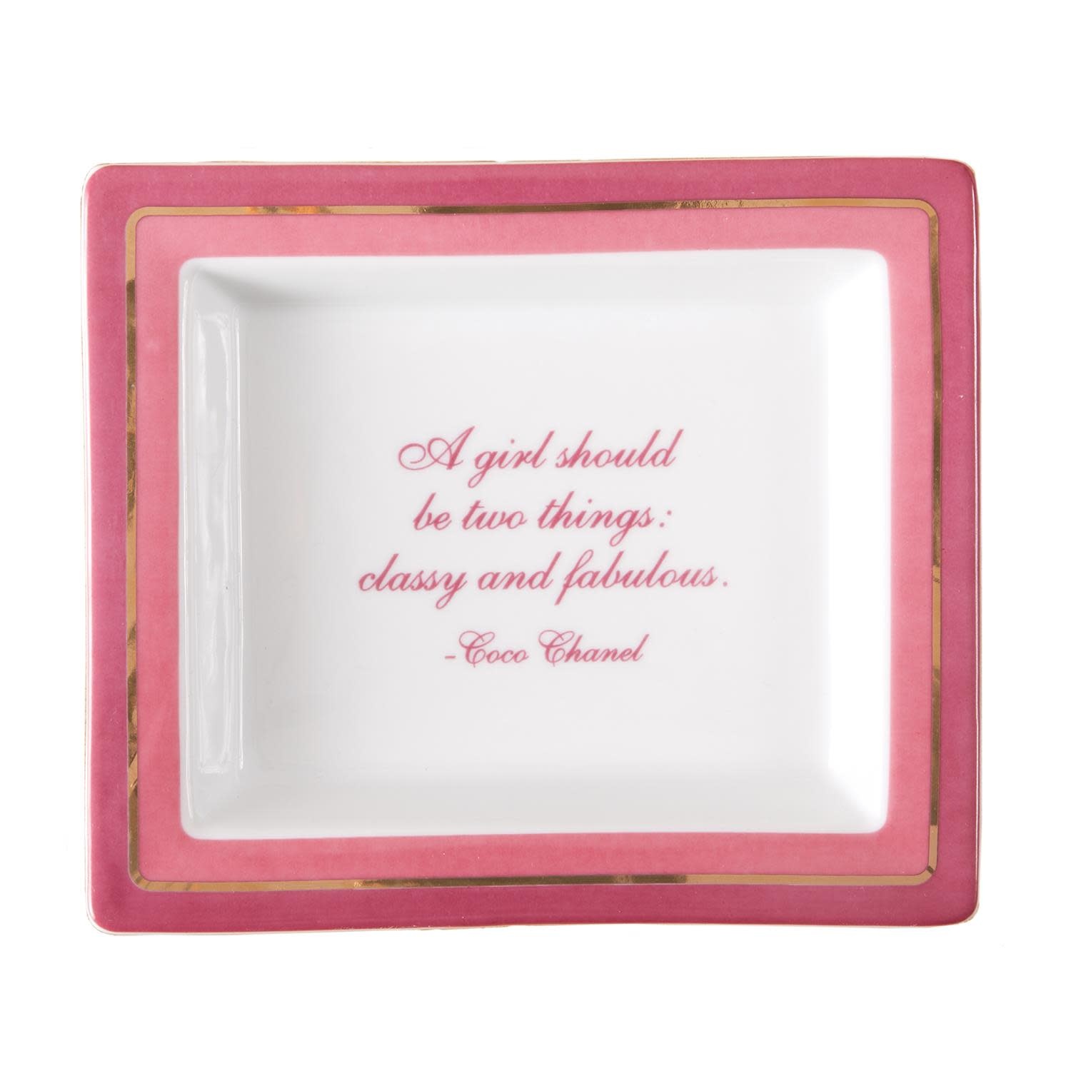 Two's Company "A Girl Should be Two Things" Tray in Gift Box