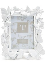Two's Company White Butterfly 5x7 Frame