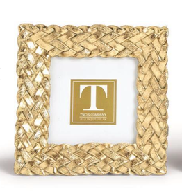 Two's Company Gold Braid Pattern Frame 4x4