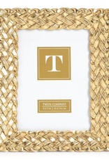 Two's Company Gold Braid Pattern Frame 5x7