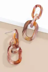Zenzii Marbled Double Drop Earring
