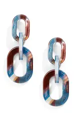 Zenzii Marbled Double Drop Earring