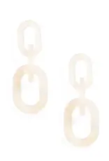 Zenzii Marbled Double Drop Earring