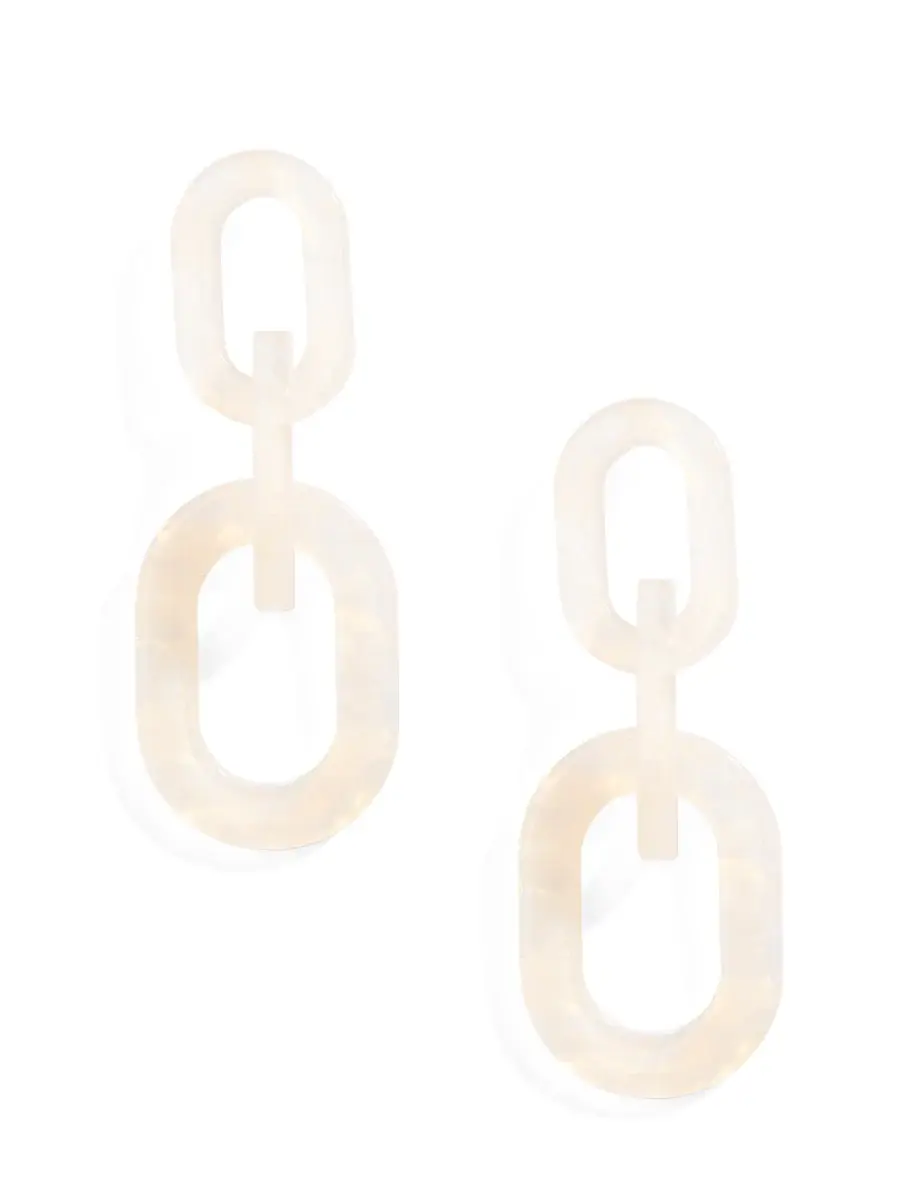 Zenzii Marbled Double Drop Earring