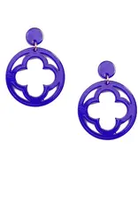 Zenzii Open Clover Drop Earring
