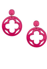 Zenzii Open Clover Drop Earring