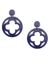 Zenzii Open Clover Drop Earring