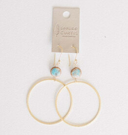 Leslie Curtis Harper Turquoise Bead Earring