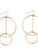 Leslie Curtis Heather Double Ring Earrings