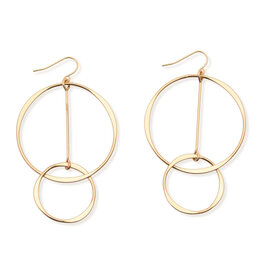 Leslie Curtis Heather Double Ring Earrings